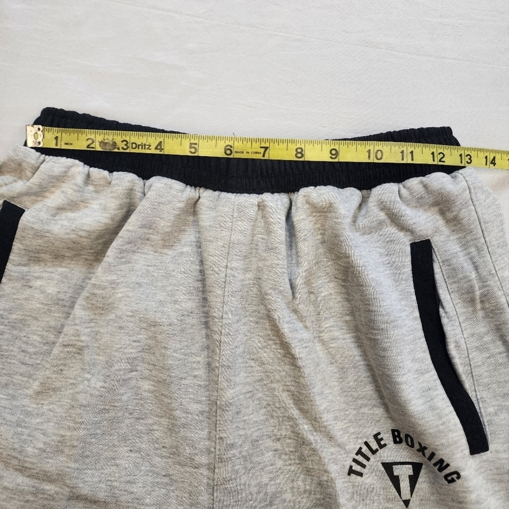 NWT Title Boxing Men's Gray Black Sweatpants Jogger, sz Large - Picture 5 of 13